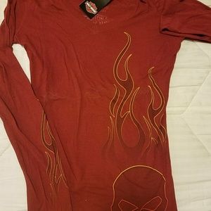 NEW LADIES MEDIUM WILLIE G HARLEY DAVIDSON SHIRT